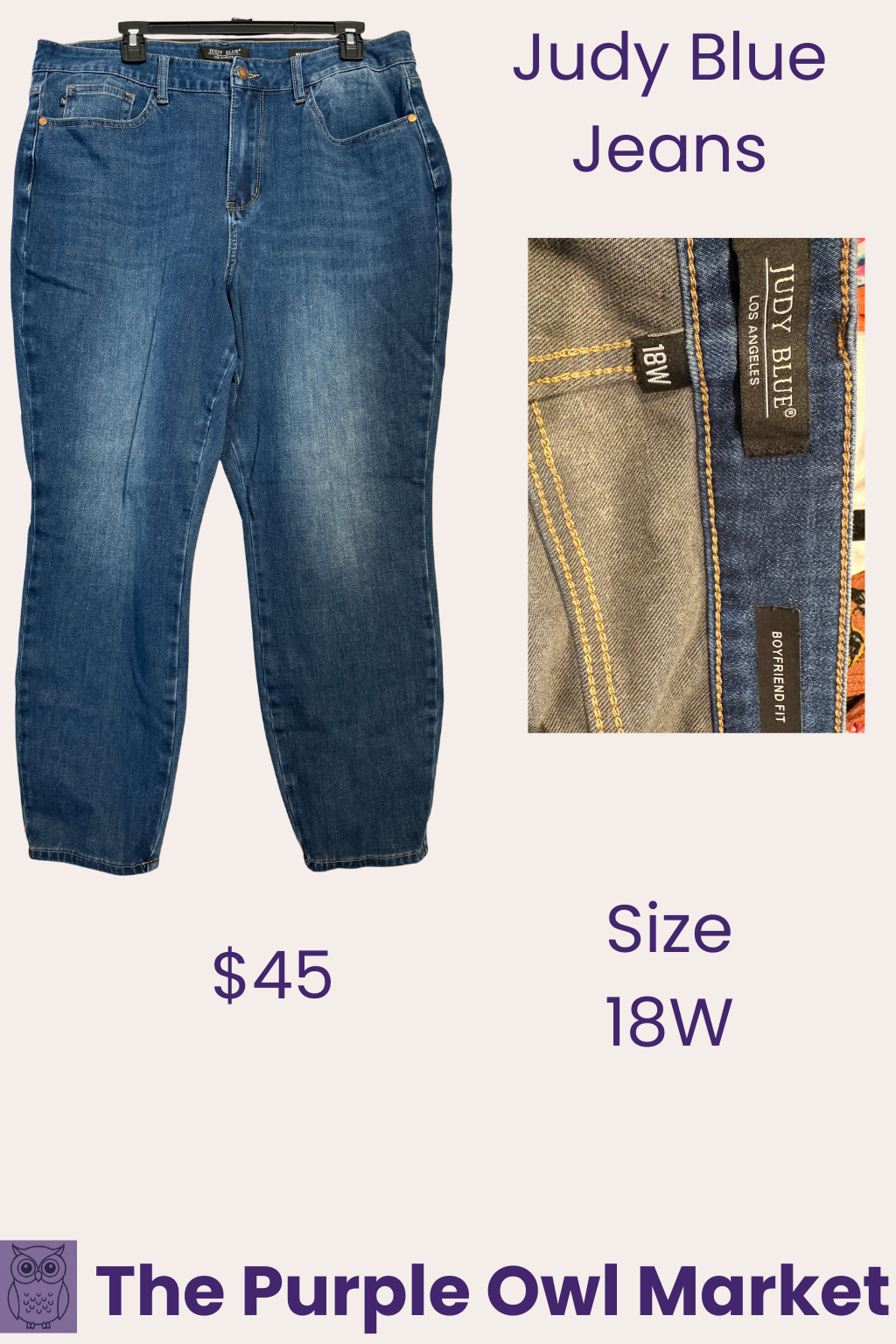 Judy Blue Jeans Boyfried Fit Jeans